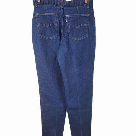 Vintage 1970s Levis HighRise Elastic Back Jeans 16 - Picture 4 of 12